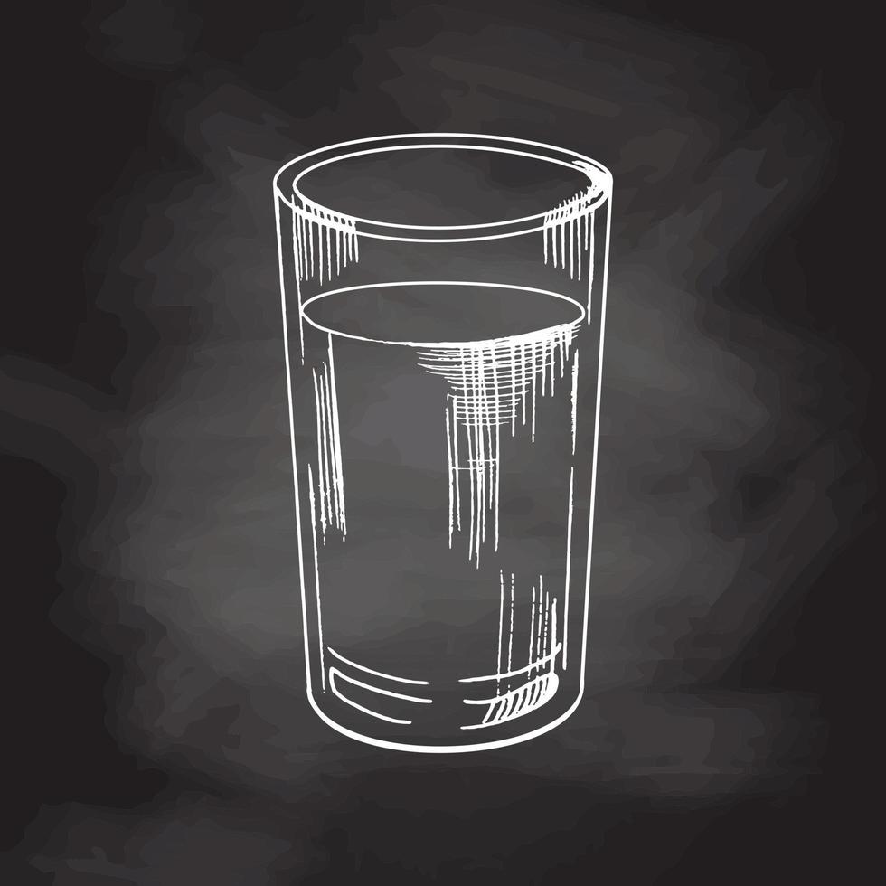 un' bicchiere di latte, un' bere. inchiostro lavagna schizzo isolato su bianca sfondo. mano disegnato vettore illustrazione. Vintage ▾ stile ictus disegno.