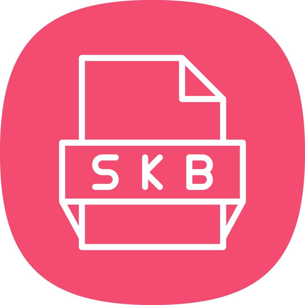 skb file formato icona vettore