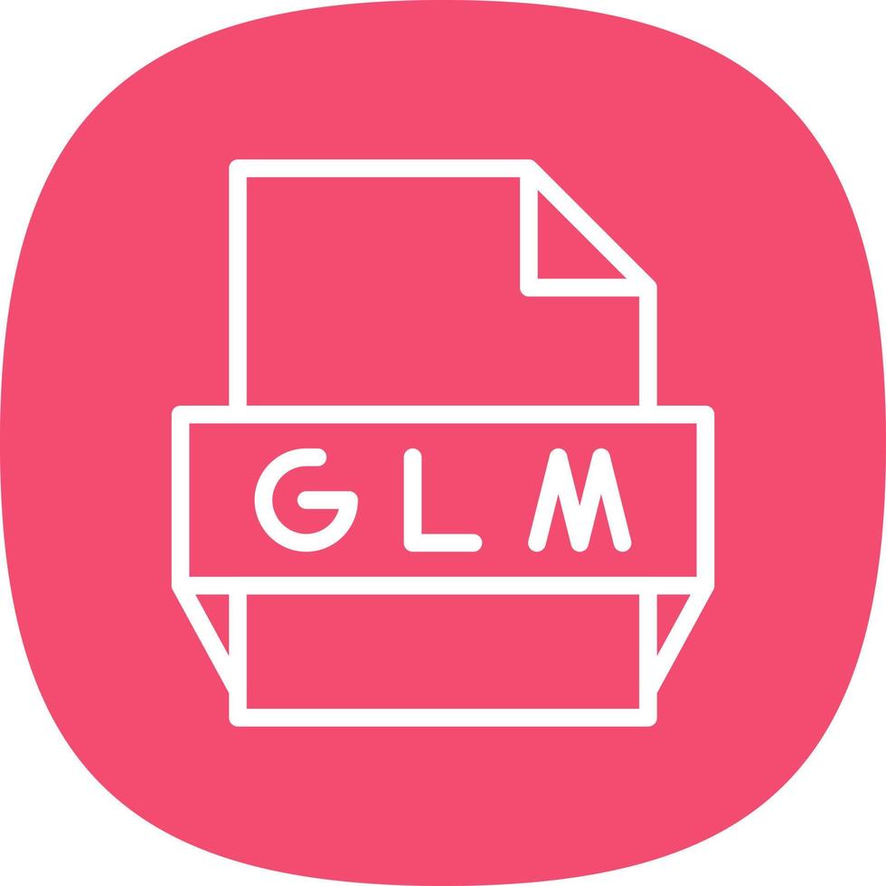 glm file formato icona vettore