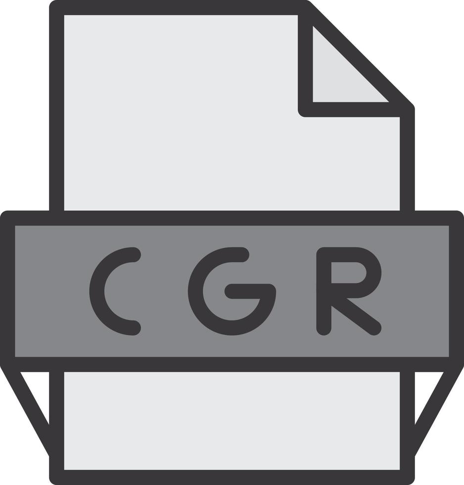 cgr file formato icona vettore