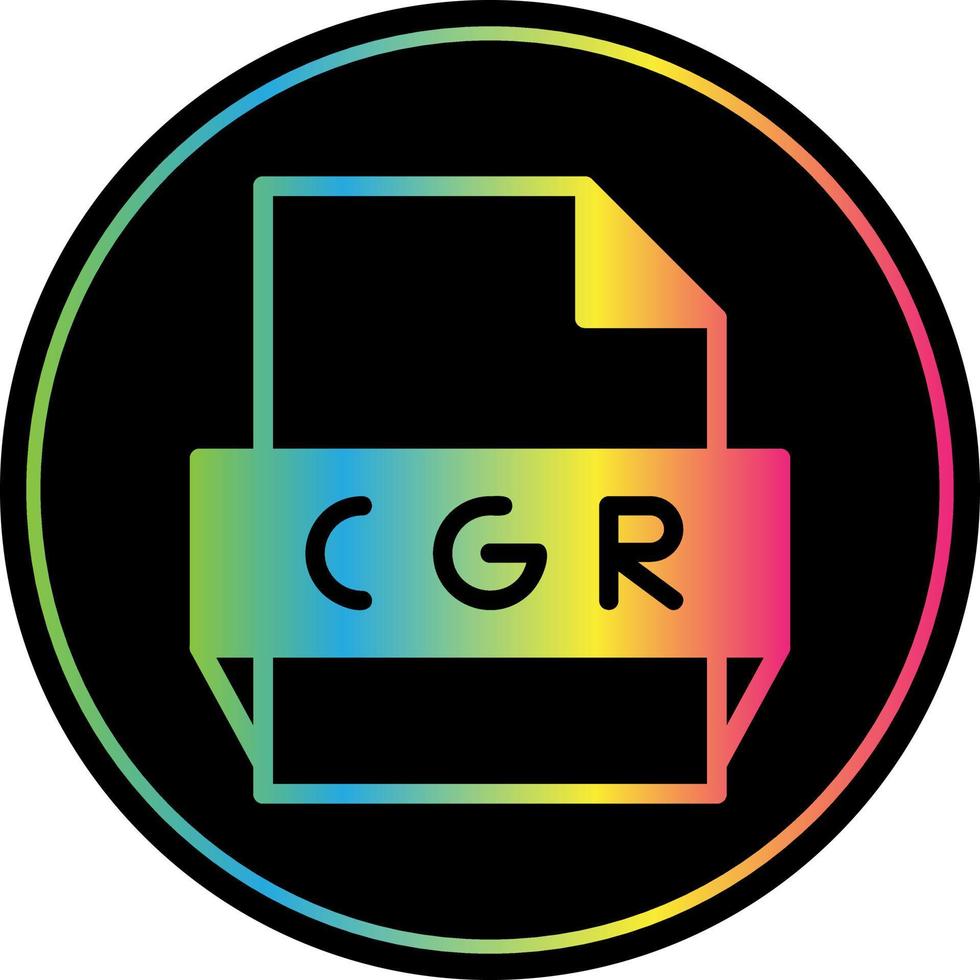 cgr file formato icona vettore