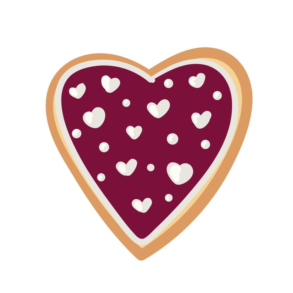 biscotti per San Valentino S giorno, decorativo oggetti per madre S giorno, San Valentino S giorno, donne S giorno e san valentino. cartone animato stile, vettore illustrazione.