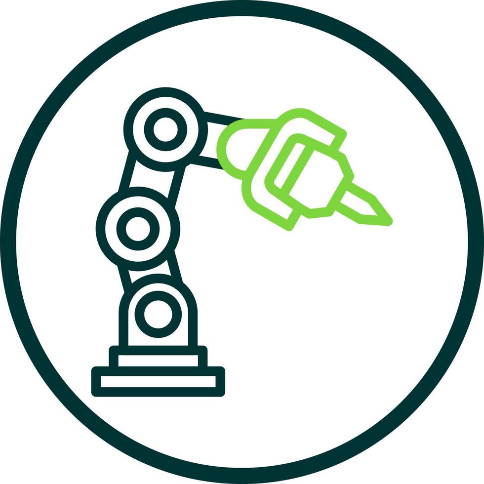 robotica braccio vettore icona design