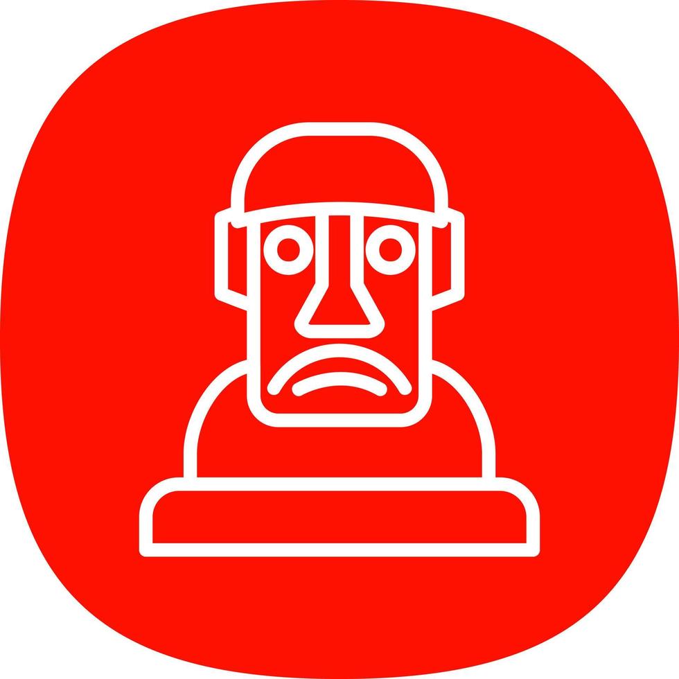 moai vettore icona design