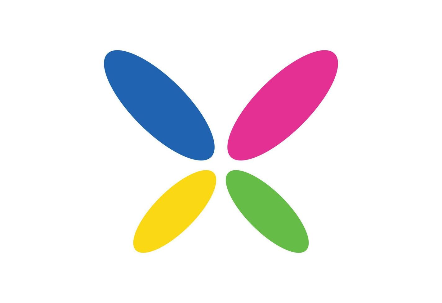 farfalla logo disegno, vettore illustrazione