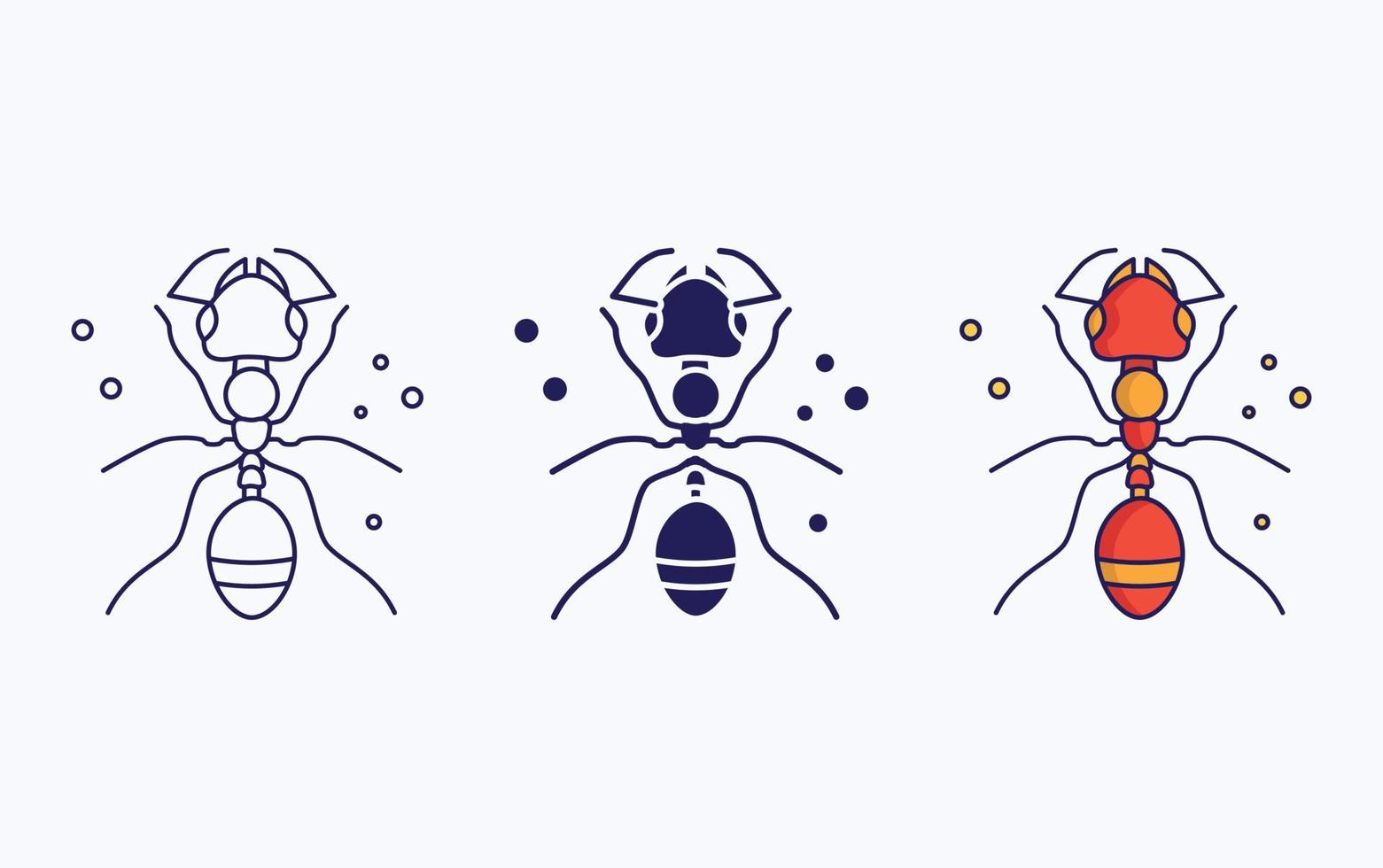formica illustrazione vettore icona