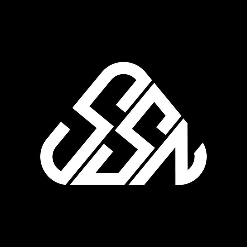 ssn lettera logo creativo design con vettore grafico, ssn semplice e moderno logo.