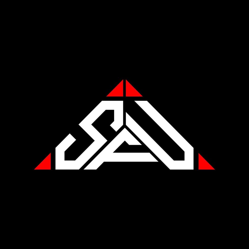 sfu lettera logo creativo design con vettore grafico, sfu semplice e moderno logo.