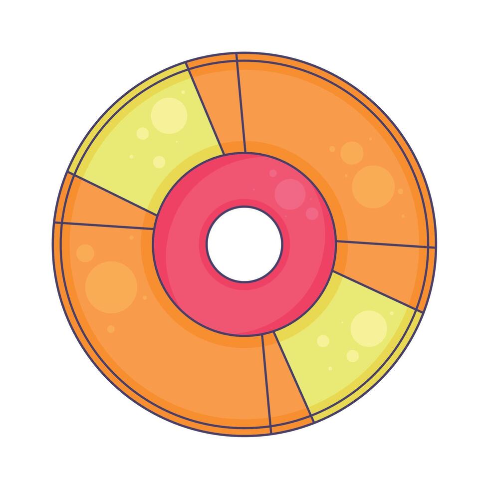 compatto disco anni novanta pop arte vettore