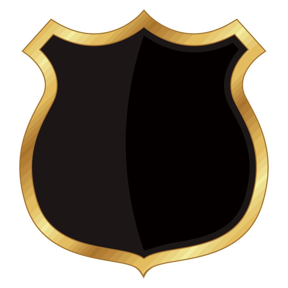 emblema dello scudo d'oro vettore