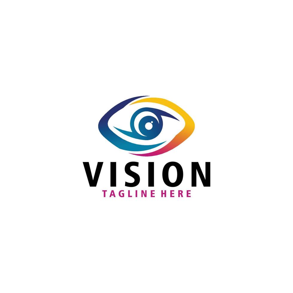 visione logo icona vettore isolato