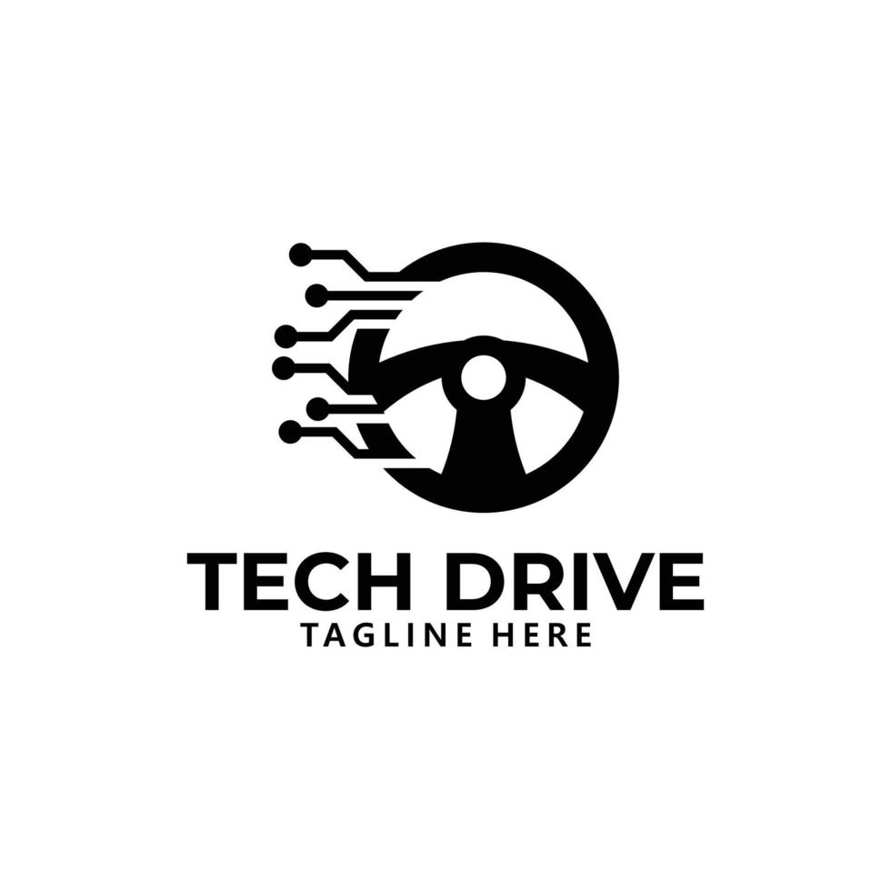 guidare Tech logo icona vettore isolato