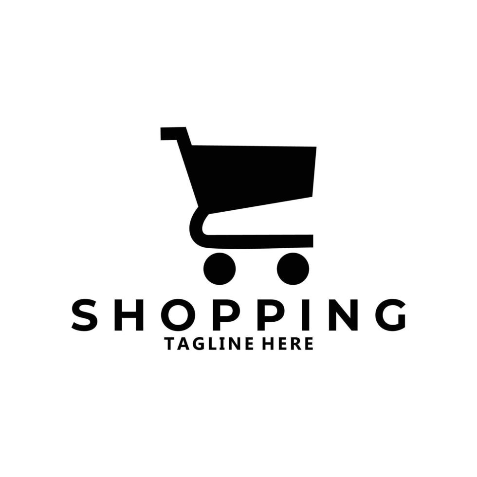 shopping carrello logo icona vettore isolato