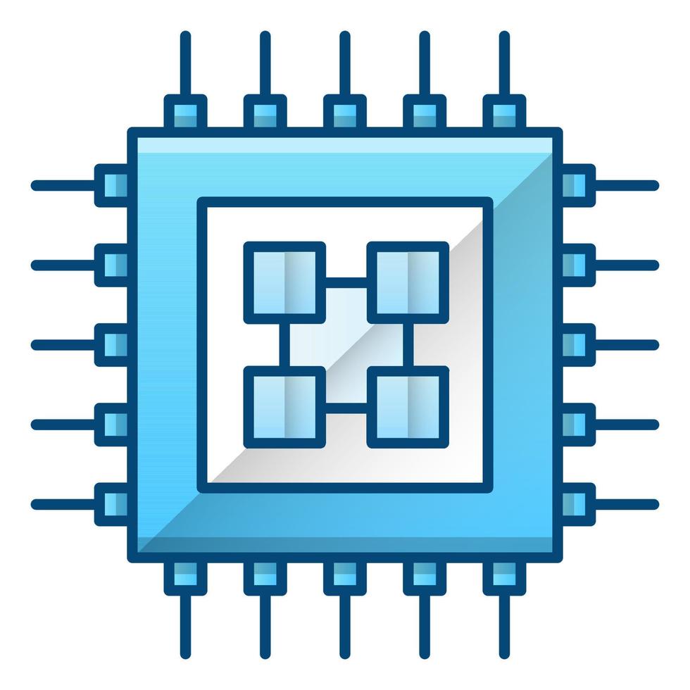 processore icona, adatto per un' largo gamma di digitale creativo progetti. contento creando. vettore