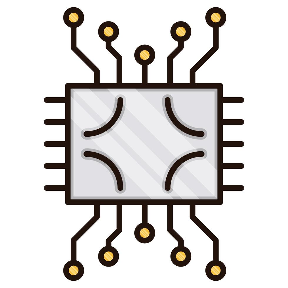 circuito icona, adatto per un' largo gamma di digitale creativo progetti. contento creando. vettore