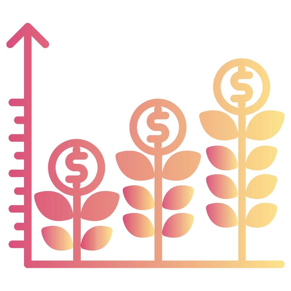 crescita icona, adatto per un' largo gamma di digitale creativo progetti. contento creando. vettore