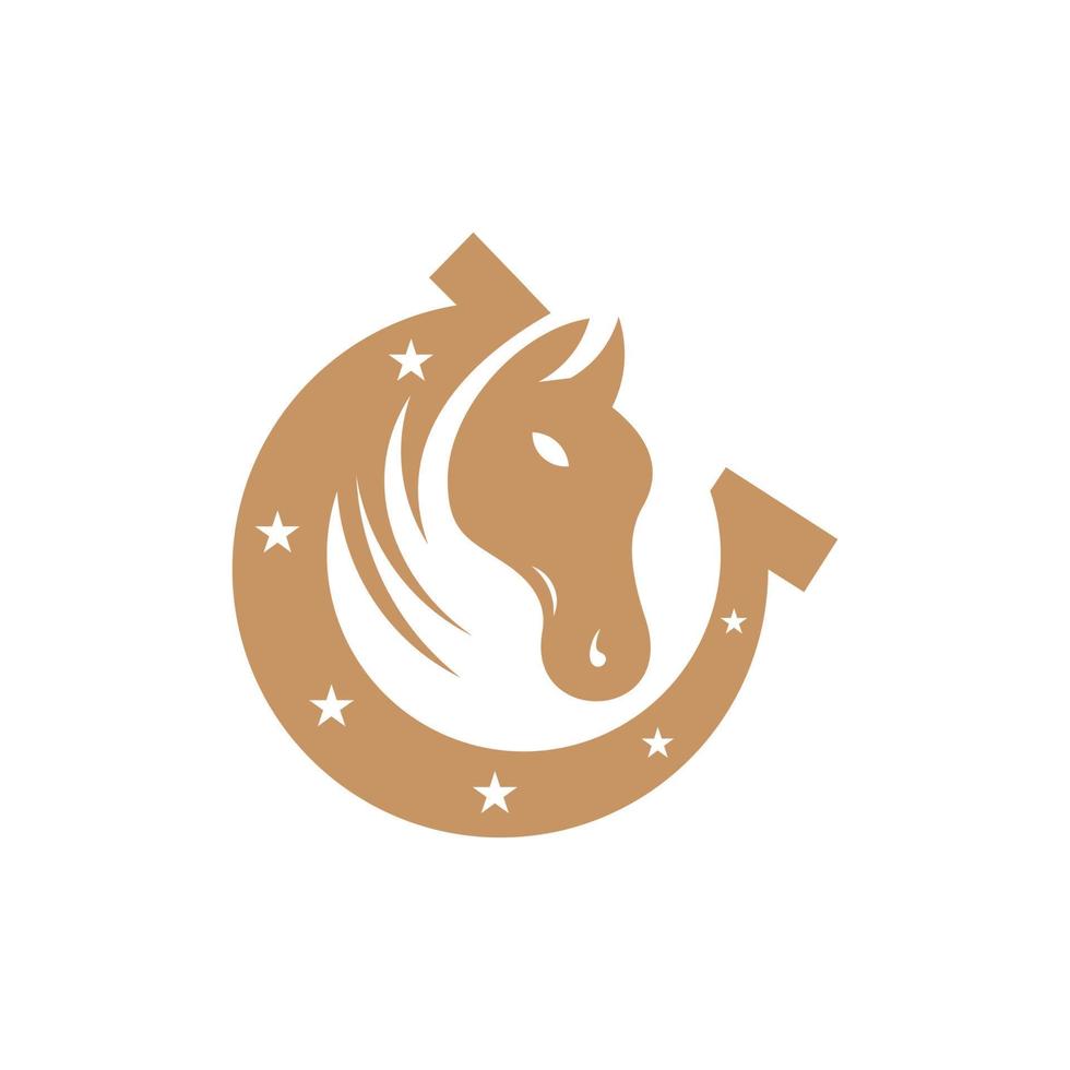 ferro di cavallo vettore professionista logo design