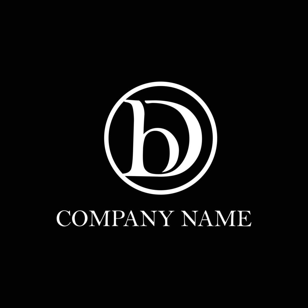 iniziale lettera db logo design vettore, migliore per attività commerciale logo marca vettore