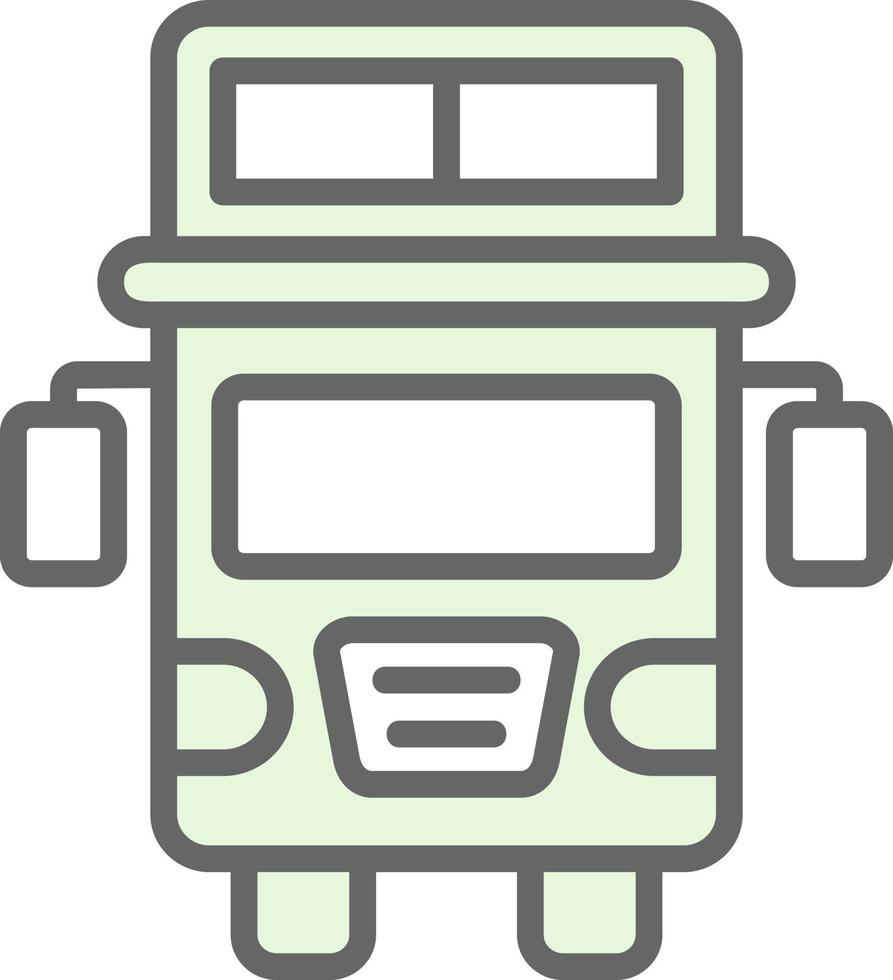 Doppio decker autobus vettore icona design