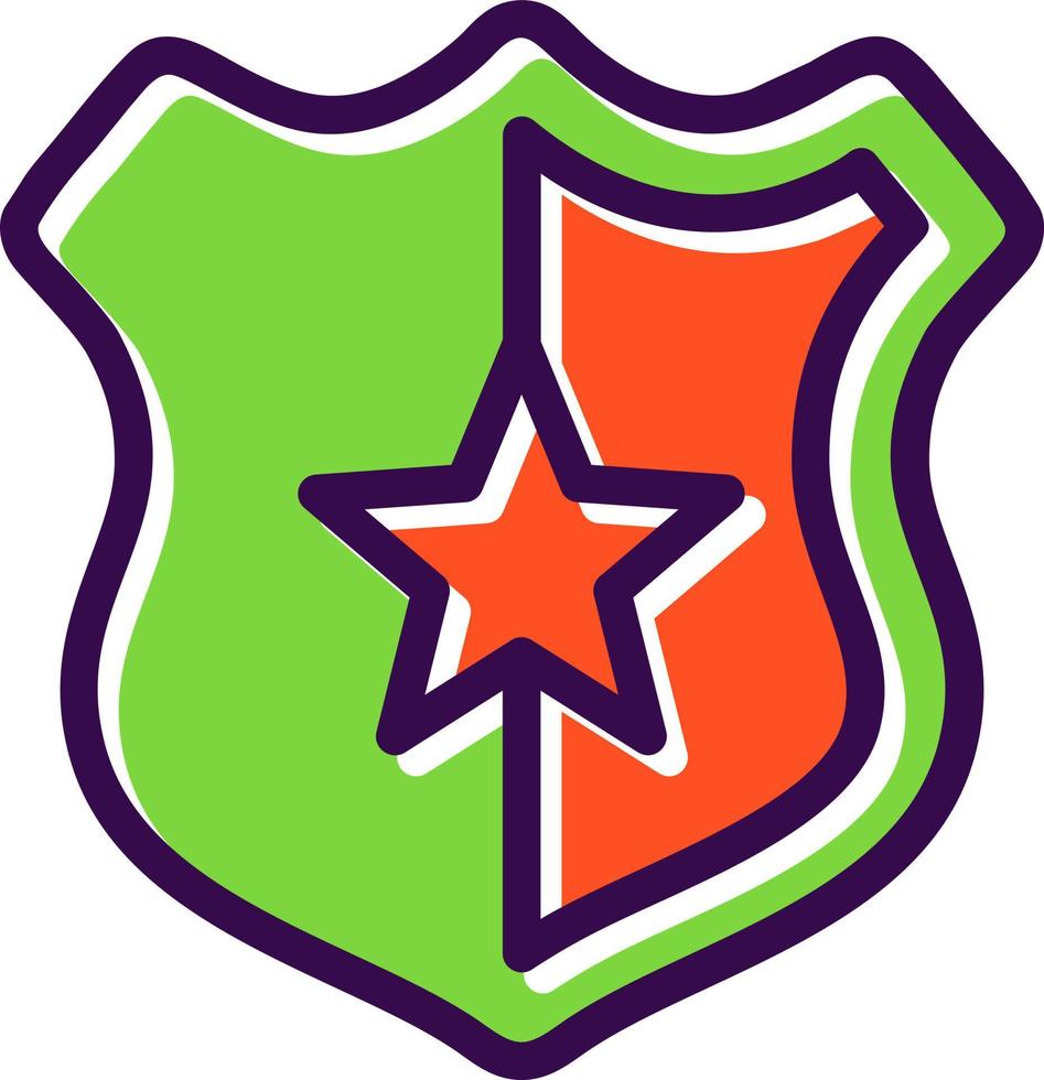 polizia distintivo vettore icona design