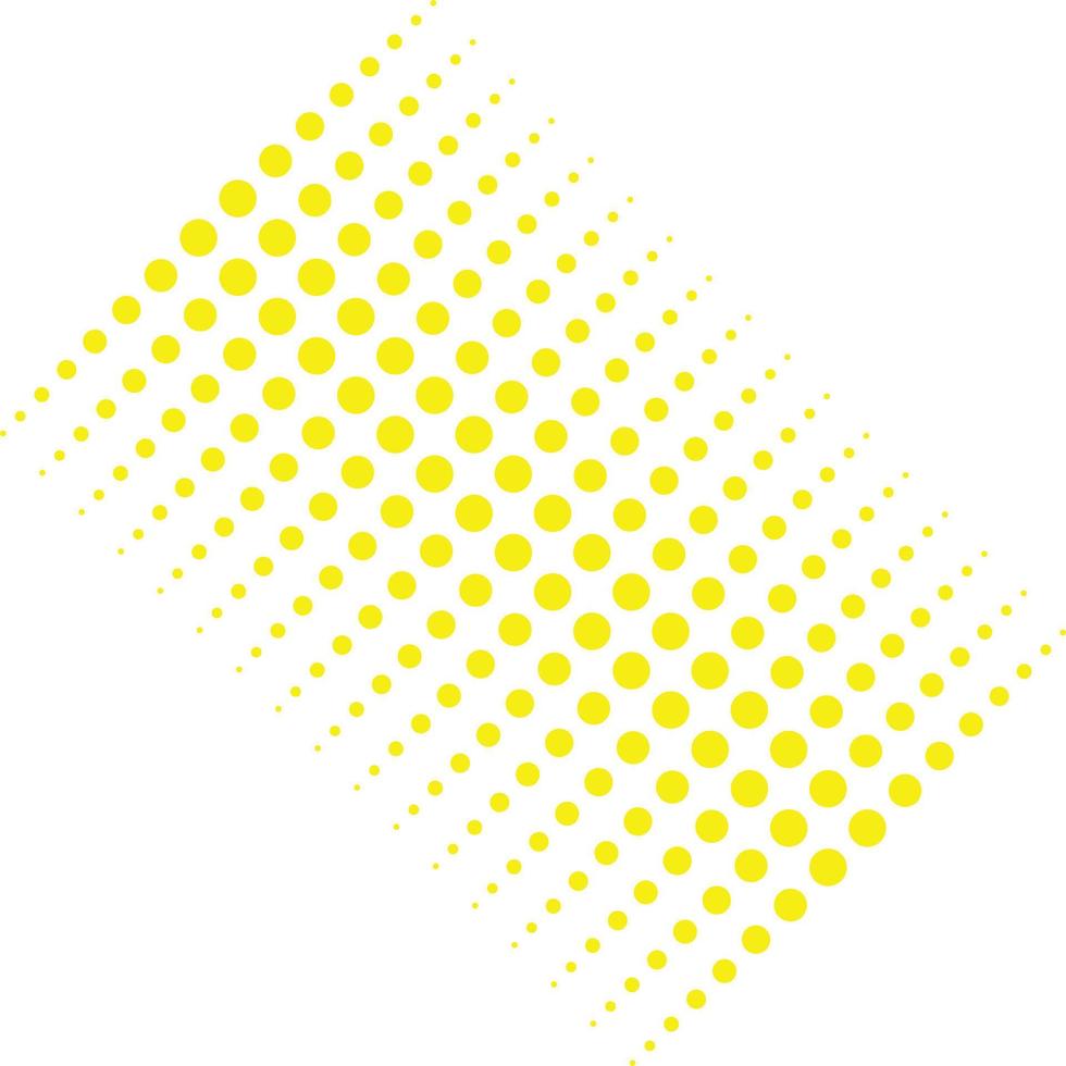 eps10 giallo vettore mezzitoni tratteggiata modello opera d'arte isolato su bianca sfondo. circolare geometrico astratto modello nel un' semplice piatto di moda moderno stile per il tuo sito web disegno, e mobile App