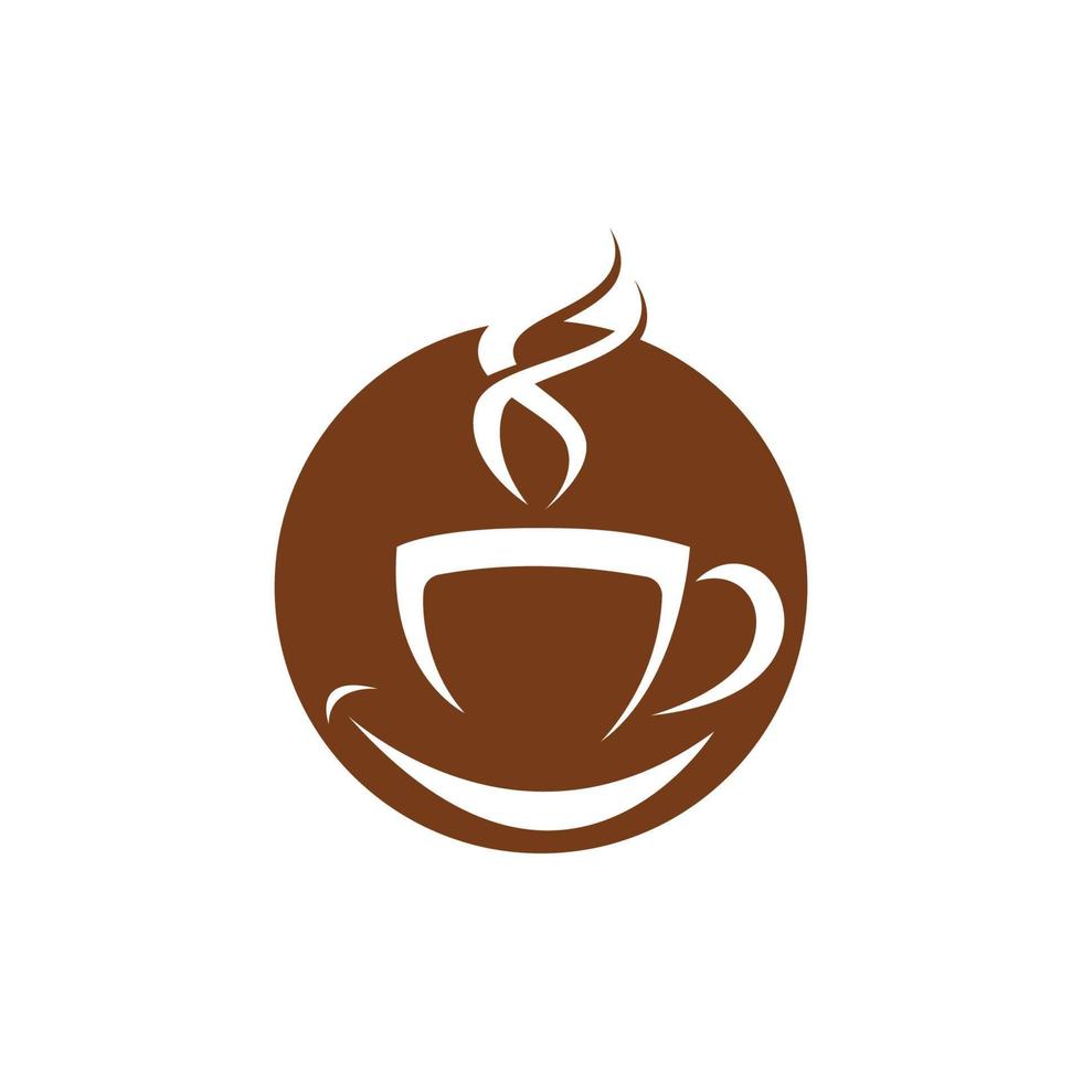 modello di logo della tazza di caffè vettore