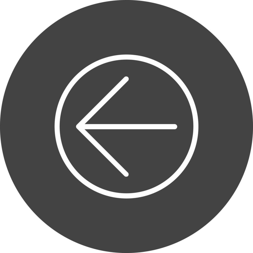freccia cerchio sinistra vettore icona design