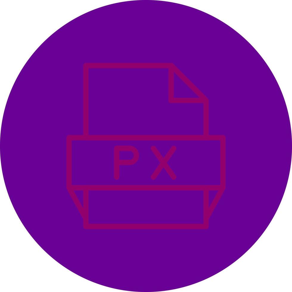 px file formato icona vettore