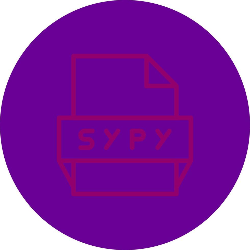 sypy file formato icona vettore