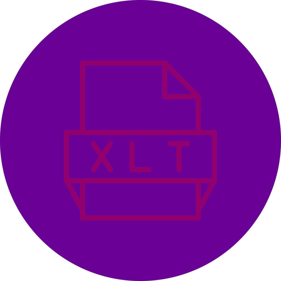 xlt file formato icona vettore