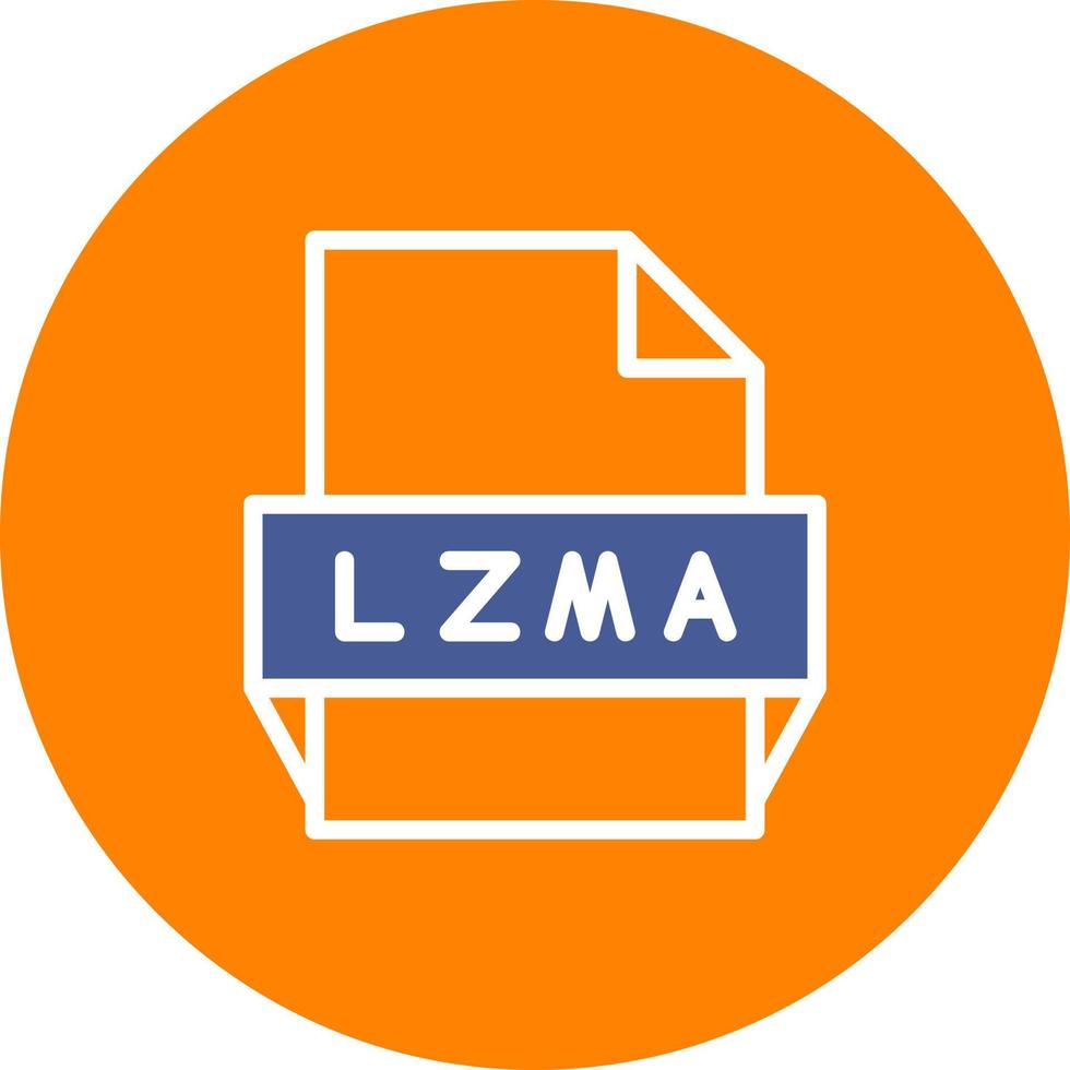 lzma file formato icona vettore