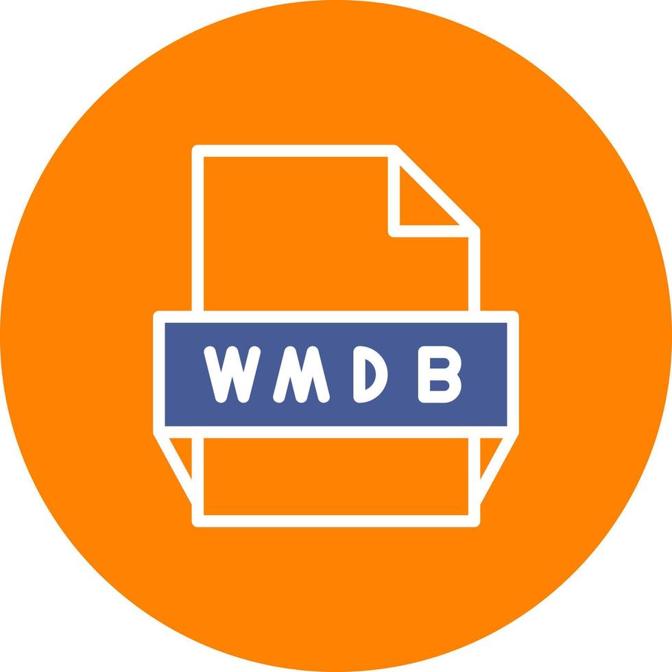wmdb file formato icona vettore
