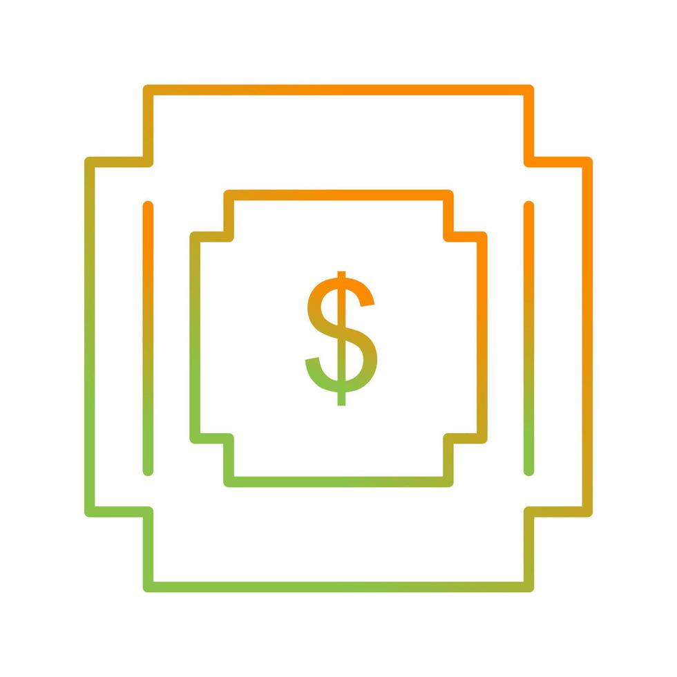 dollaro simbolo vettore icona