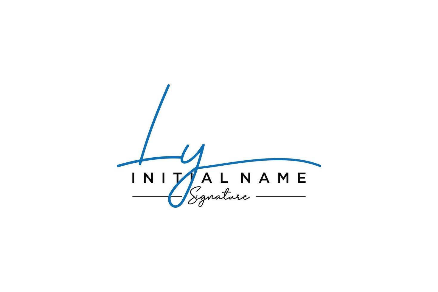 iniziale LY firma logo modello vettore. mano disegnato calligrafia lettering vettore illustrazione.