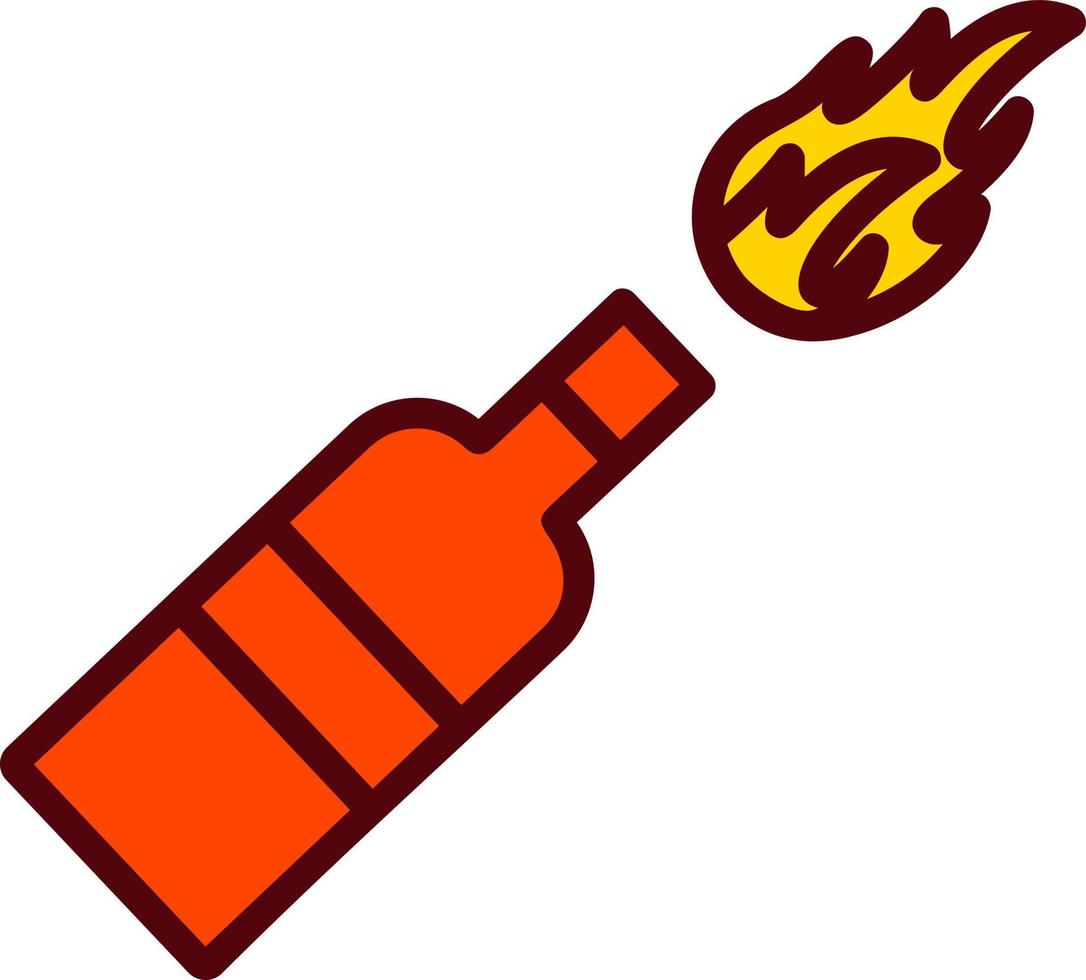 molotov cocktail vettore icona