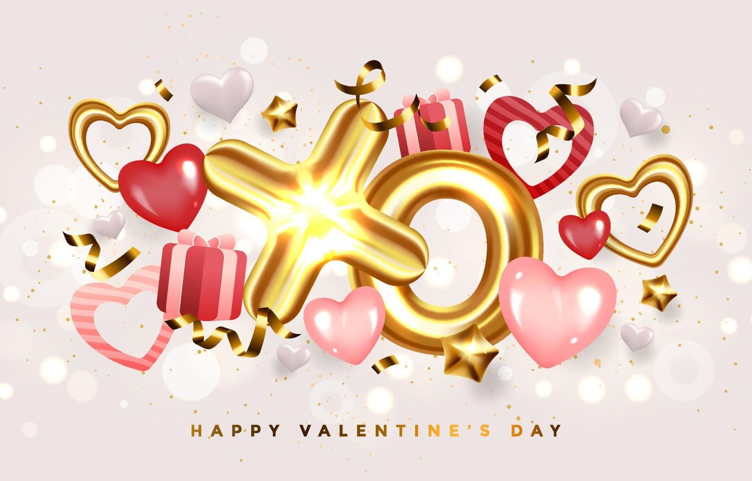 contento san valentino giorno concetto vettore