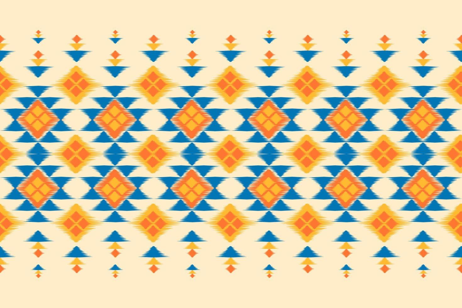 etnico ikat senza soluzione di continuità modello nel tribale. azteco geometrico ornamento Stampa. tessuto indiano stile. vettore