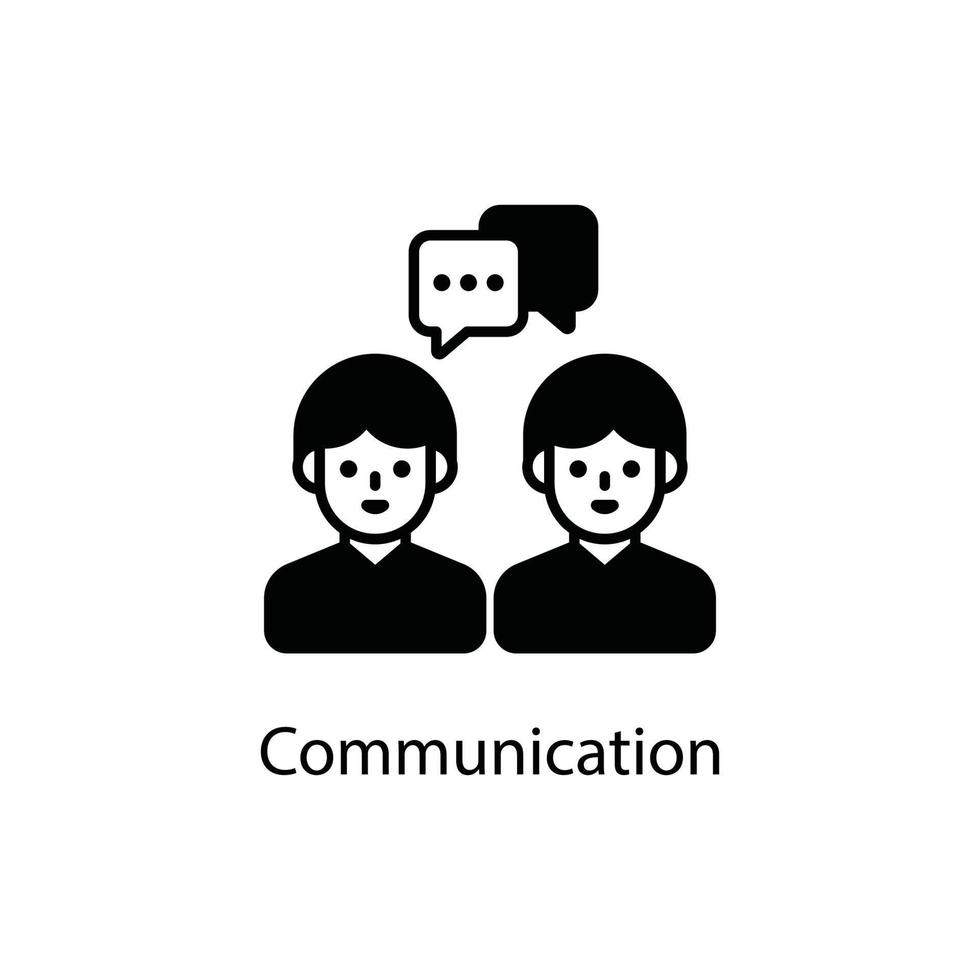 comunicazione vettore schema attività commerciale e finanace stile icona. eps 10