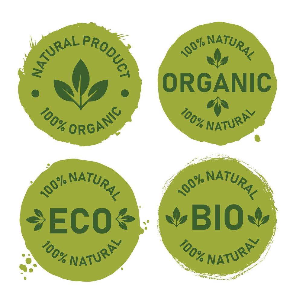 vettore illustrazione per biologico cibo e naturale prodotti logo, etichette e badge per cibo e bevanda promozione.