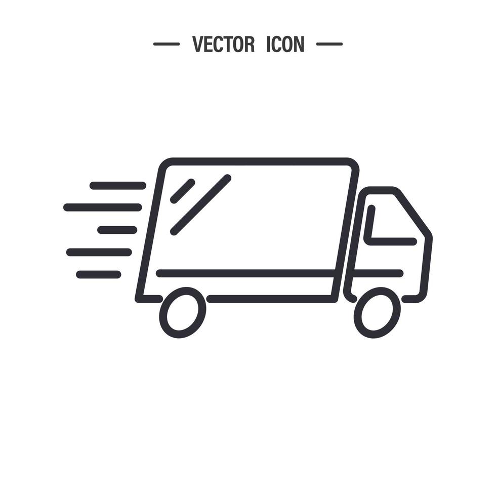 spedizione esprimere consegna camion icona. spedizione consegna. vettore illustrazione isolato su bianca sfondo