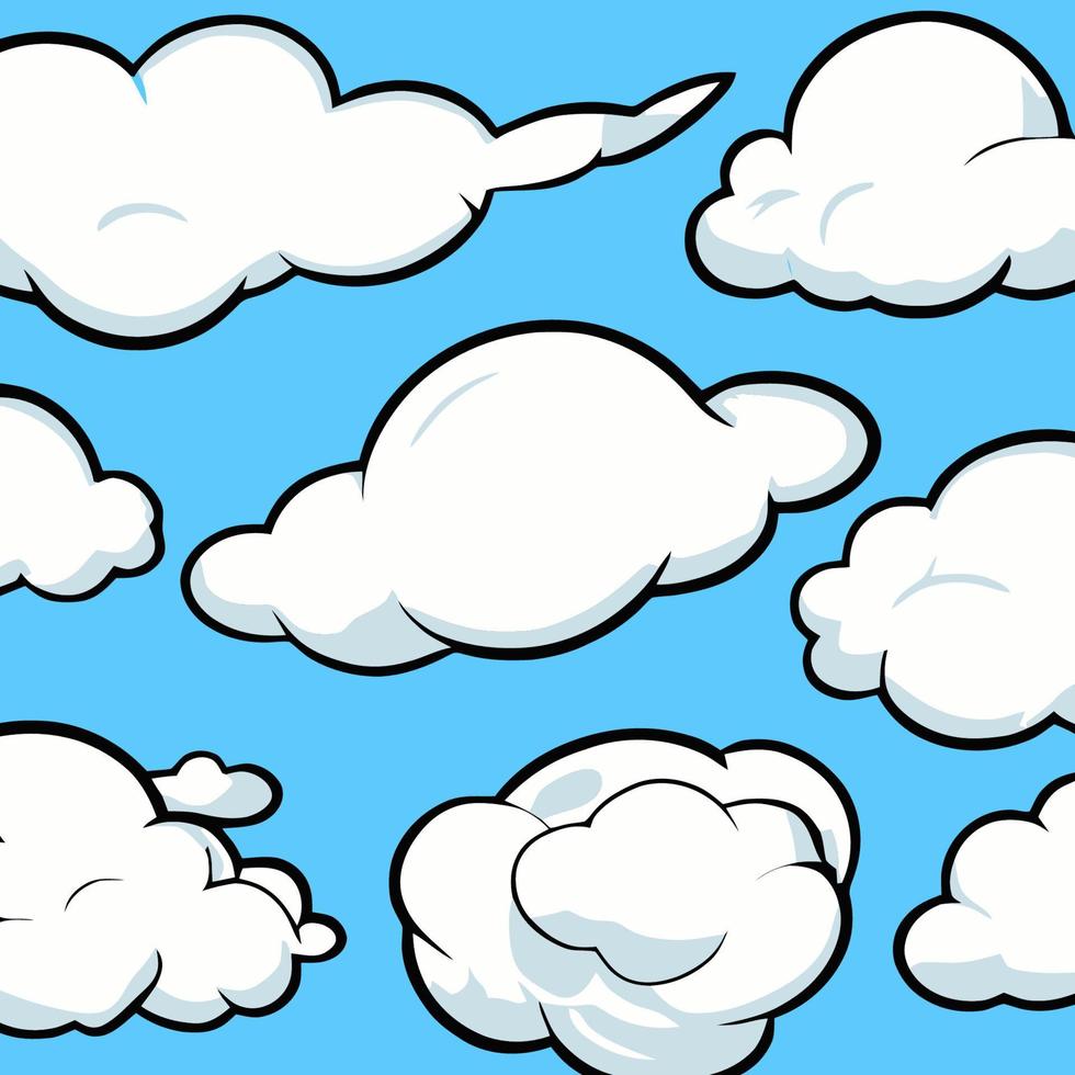 vettore nuvole collezione nube impostato icona
