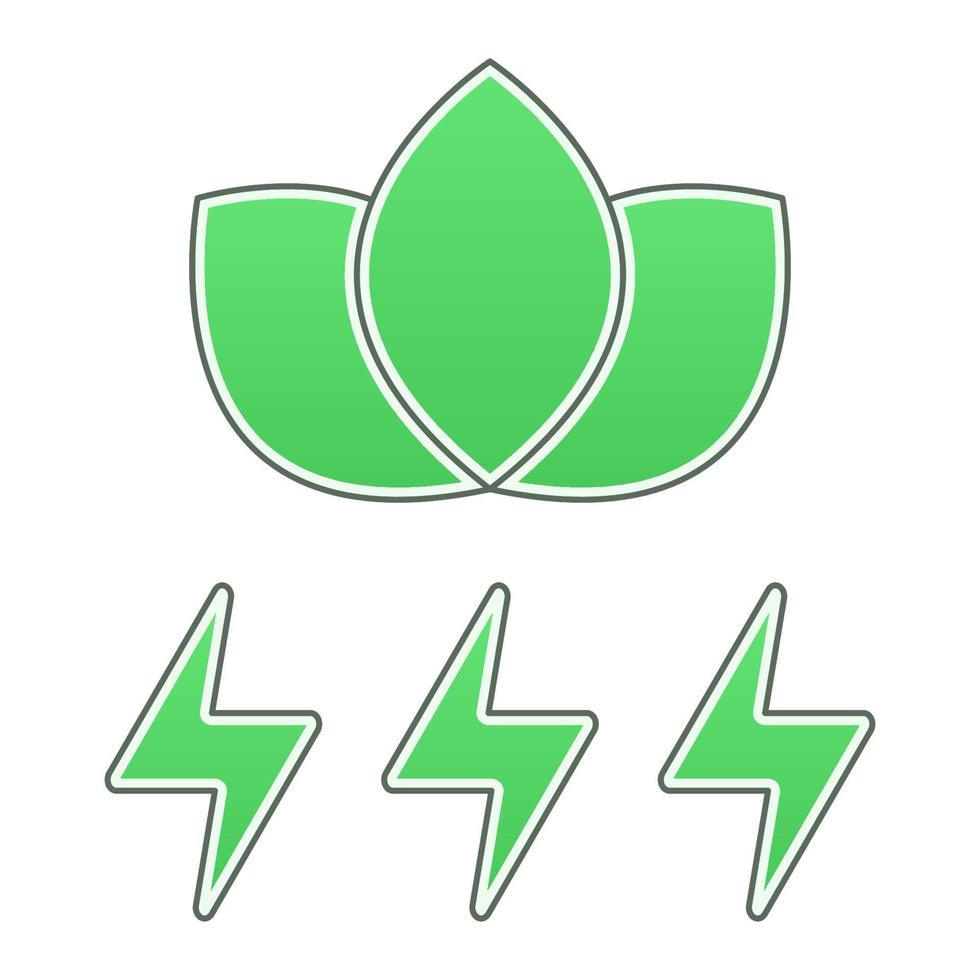 verde energia icona, adatto per un' largo gamma di digitale creativo progetti. vettore