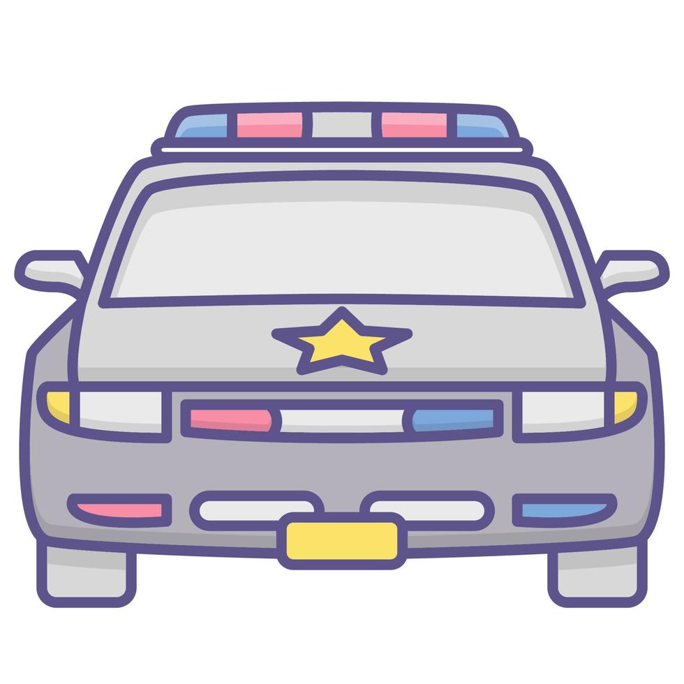 polizia icona, adatto per un' largo gamma di digitale creativo progetti. vettore