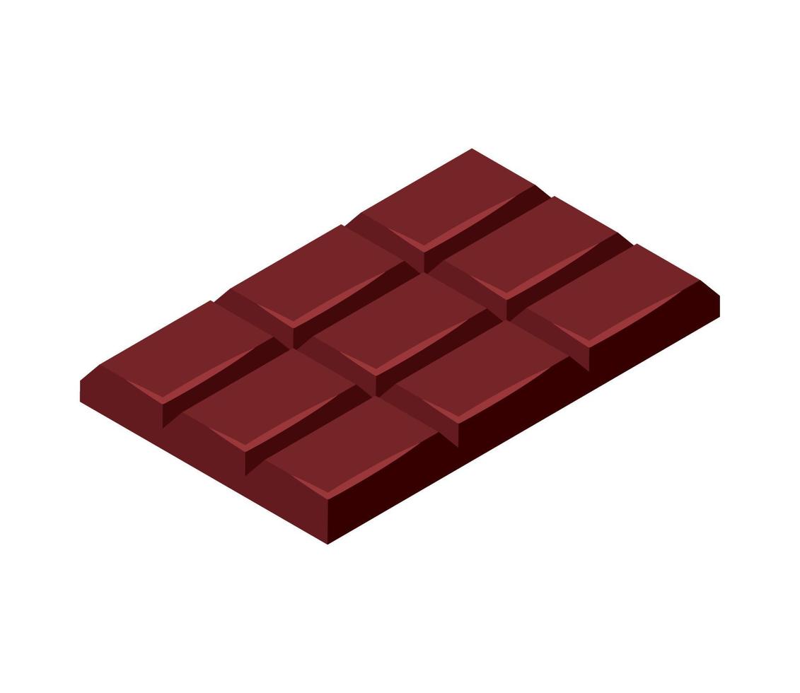 isometrico cioccolato bar vettore