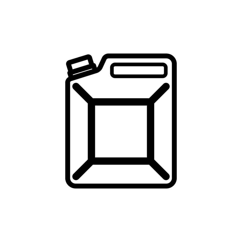 scatola metallica per benzina icona design vettore