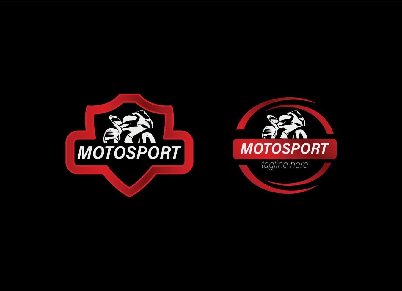 motorsport logo design modello vettore