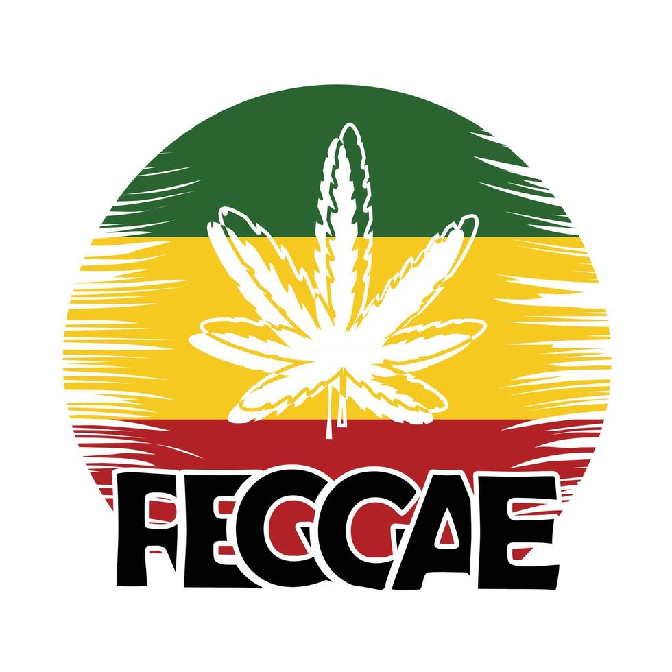 reggae colore sfondo composizione canapa vettore