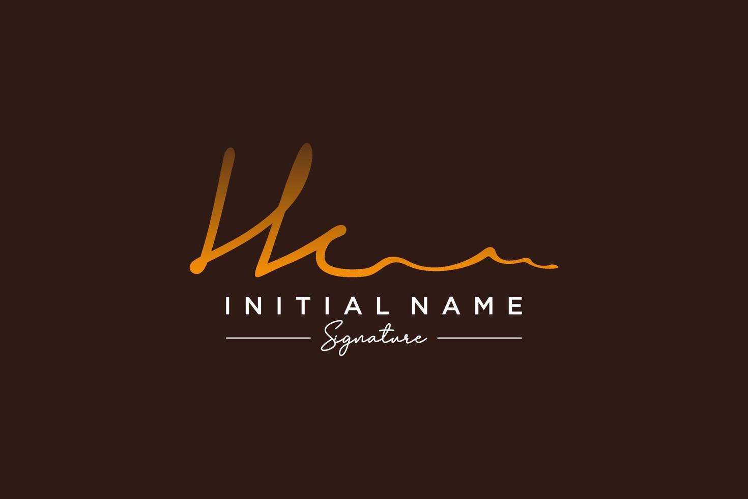 iniziale hc firma logo modello vettore. mano disegnato calligrafia lettering vettore illustrazione.