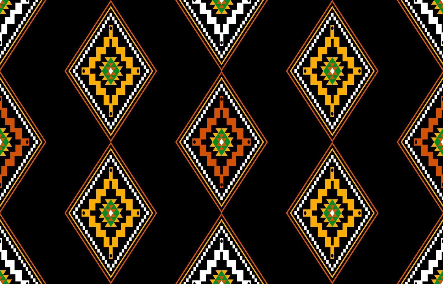 geometrico etnico orientale senza soluzione di continuità modello tradizionale design per sfondo, tappeto, sfondo, vestiario, avvolgere, batik, tessuto, vettore, illustrazione, ricamo stile. vettore