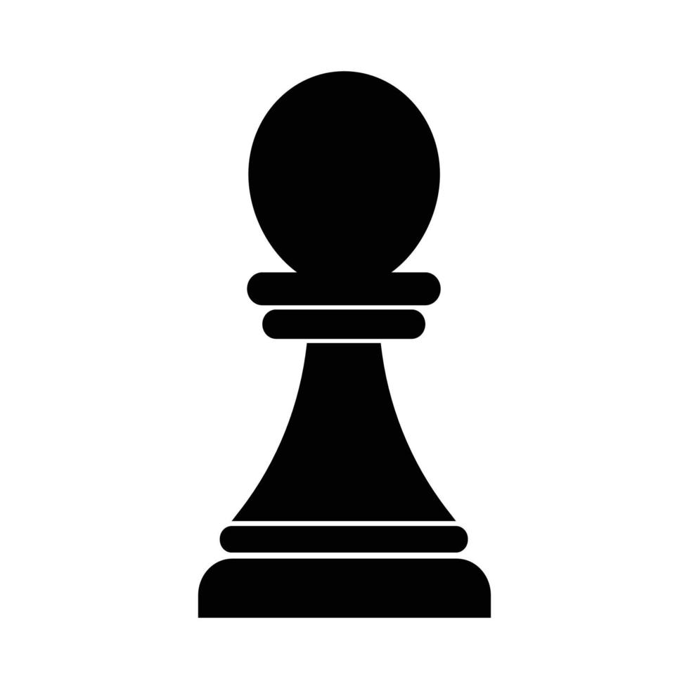 pedone scacchi icona vettore